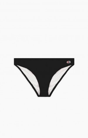 Champion Classic C Hipster Bikini Bottoms Női Fürdőruha Fekete | 6912-EBDCO