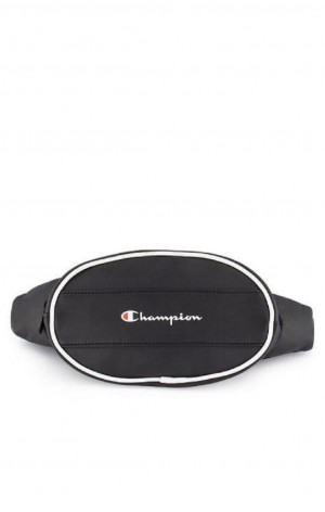 Champion Contrast Piping Faux Bőr Belt Bag Női Táskák Fekete | 9352-DXZFR