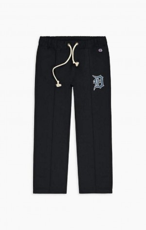 Champion Detroit MLB Egyenes Leg Woven Trousers Férfi Jogger Nadrág Sötétkék | 4570-GENLI