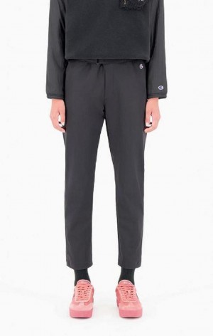 Champion Egyenes Leg Stretch Trousers Női Jogger Nadrág Fekete | 5796-WMJHO