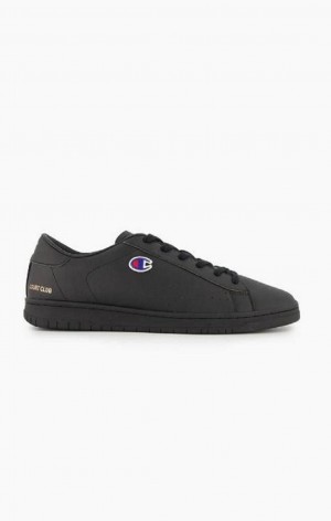 Champion Embossed Script Logo Trainers Férfi Edzőcipő Fekete | 4298-CEUXK