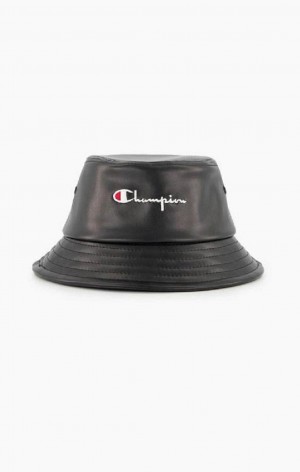 Champion Embroidered Script Logo Bucket Hat Női Kalap Fekete | 3184-DJHYE