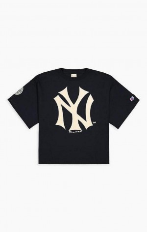 Champion New York T-Shirt Női Póló Sötétkék | 8903-NYTVC