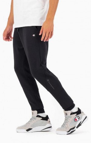 Champion Reflective Logo Joggers Férfi Jogger Nadrág Fekete | 2160-ODIKY