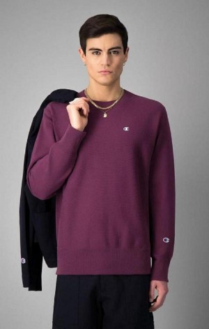 Champion Reverse Weave Sweatshirt Férfi Pulóverek Bordó | 8673-WMNTX