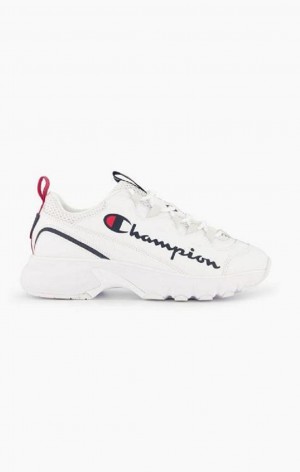 Champion Script Logo Recycled Mesh Trainers Női Edzőcipő Fehér | 8702-XNGRS