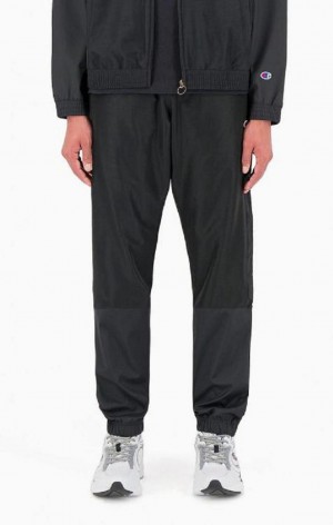 Champion Tonal Panel Tracksuit Trousers Férfi Jogger Nadrág Fekete | 0259-VPOGY