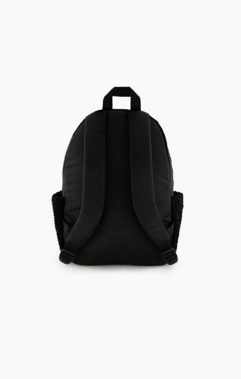 Champion 1919 Logo Teddy Backpack Férfi Táskák Fekete | 6912-WRFJU