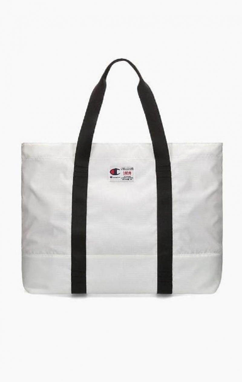 Champion 1919 Script Logo Tote Bag Női Táskák Fehér | 4057-UIMQJ