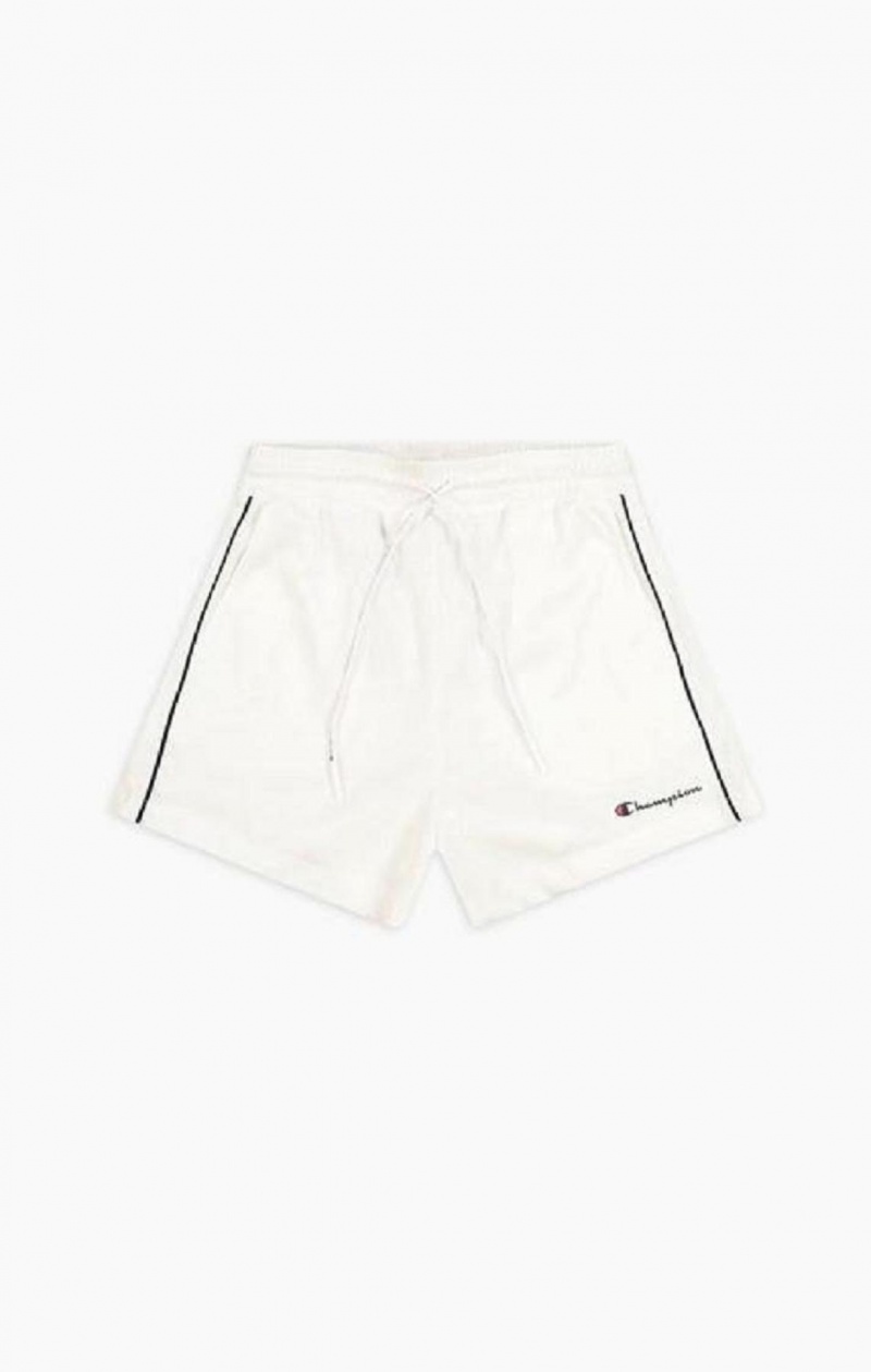 Champion All-over Script Logo Shorts Női Rövidnadrág Fehér | 5410-ODAKC