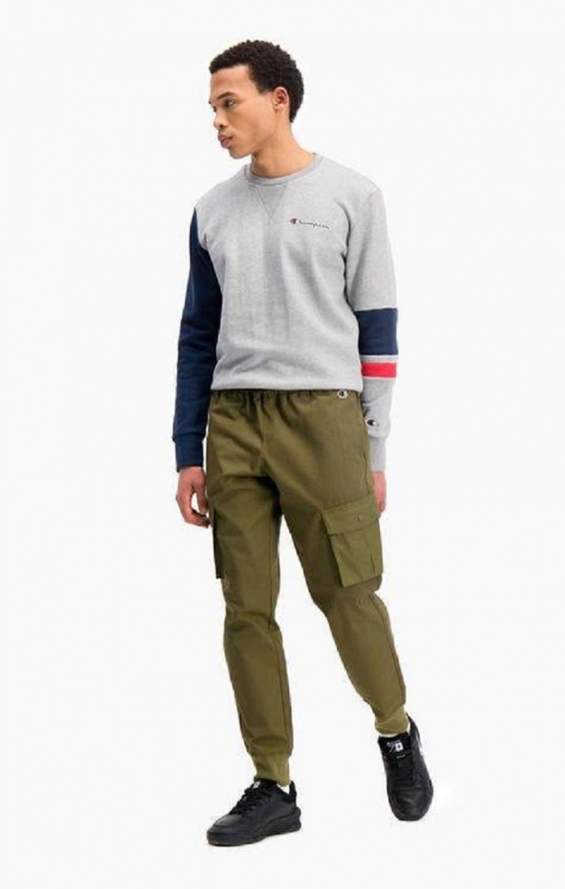 Champion Bordázott Cuff Cargo Joggers Férfi Jogger Nadrág Zöld | 4120-QFYDW