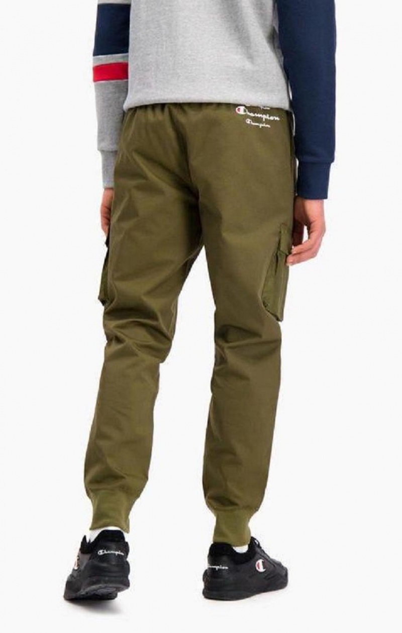 Champion Bordázott Cuff Cargo Joggers Férfi Jogger Nadrág Zöld | 4120-QFYDW