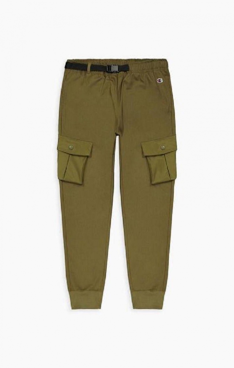 Champion Bordázott Cuff Cargo Joggers Férfi Jogger Nadrág Zöld | 4120-QFYDW