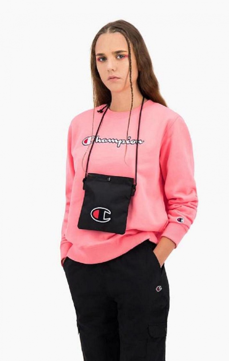 Champion C Logo Coated Mini Shoulder Bag Női Táskák Fekete | 7260-OEUWS