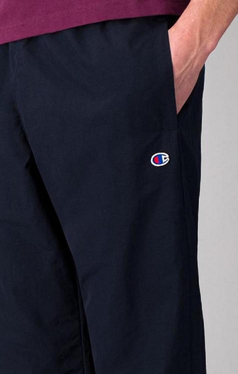 Champion C Logo Patch Cuffed Pálya Pants Férfi Jogger Nadrág Sötétkék | 8674-OYAEL