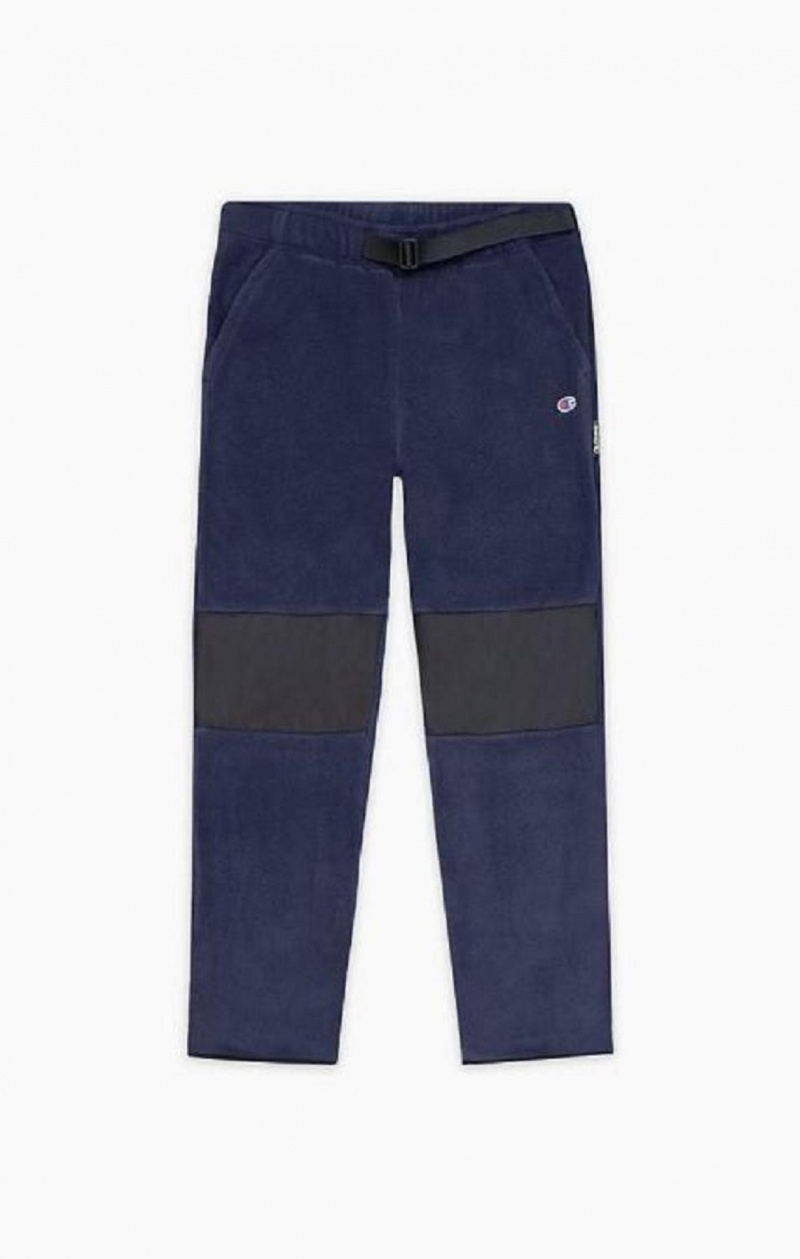 Champion C Logo Polartech Recycled Velour Pálya Pants Férfi Jogger Nadrág Sötétkék | 5892-RIEAF