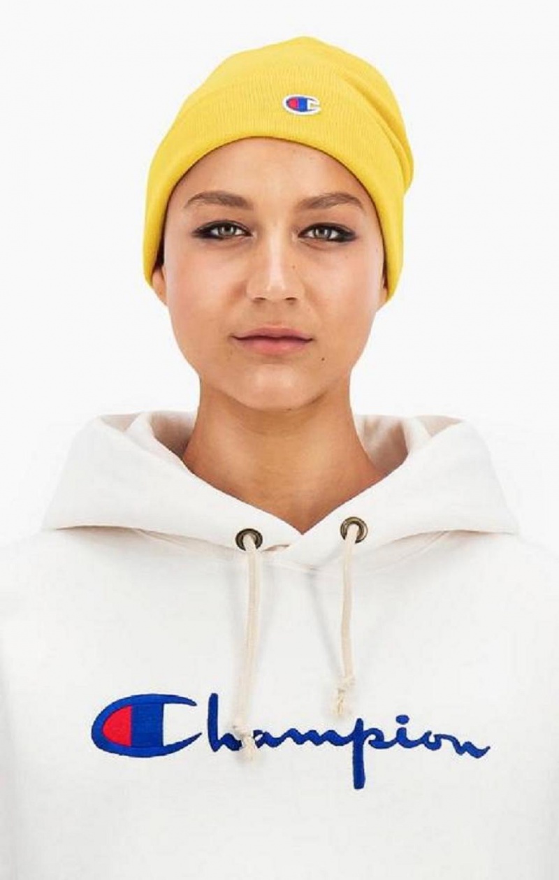 Champion C Logo Recycled Yarn Beanie Hat Férfi Kalap Arany | 8591-WDMTI