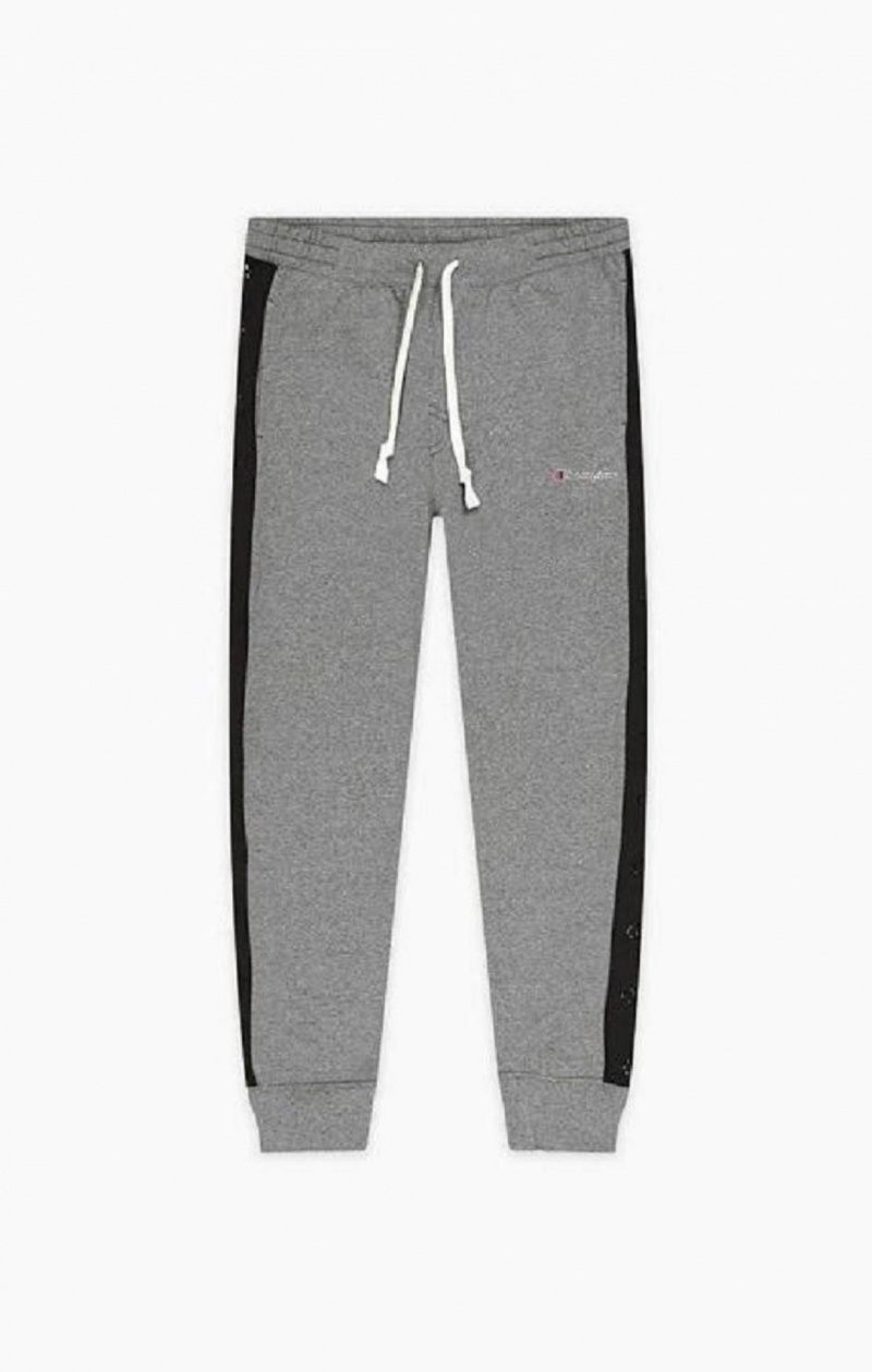 Champion C Logo Tape Fleece Joggers Férfi Jogger Nadrág Sötétszürke | 5173-JEYND