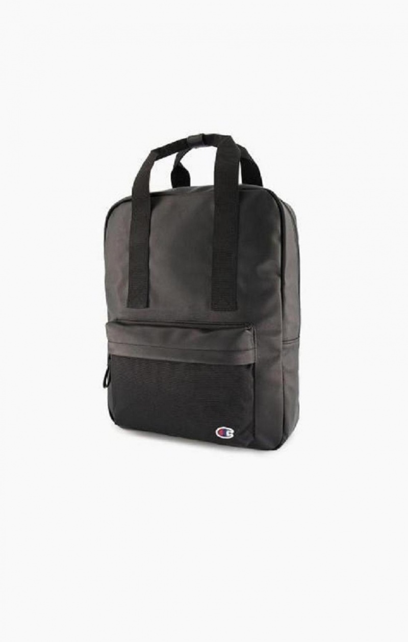 Champion C Logo Vegán Bőr Backpack Férfi Táskák Fekete | 2538-SJEYF