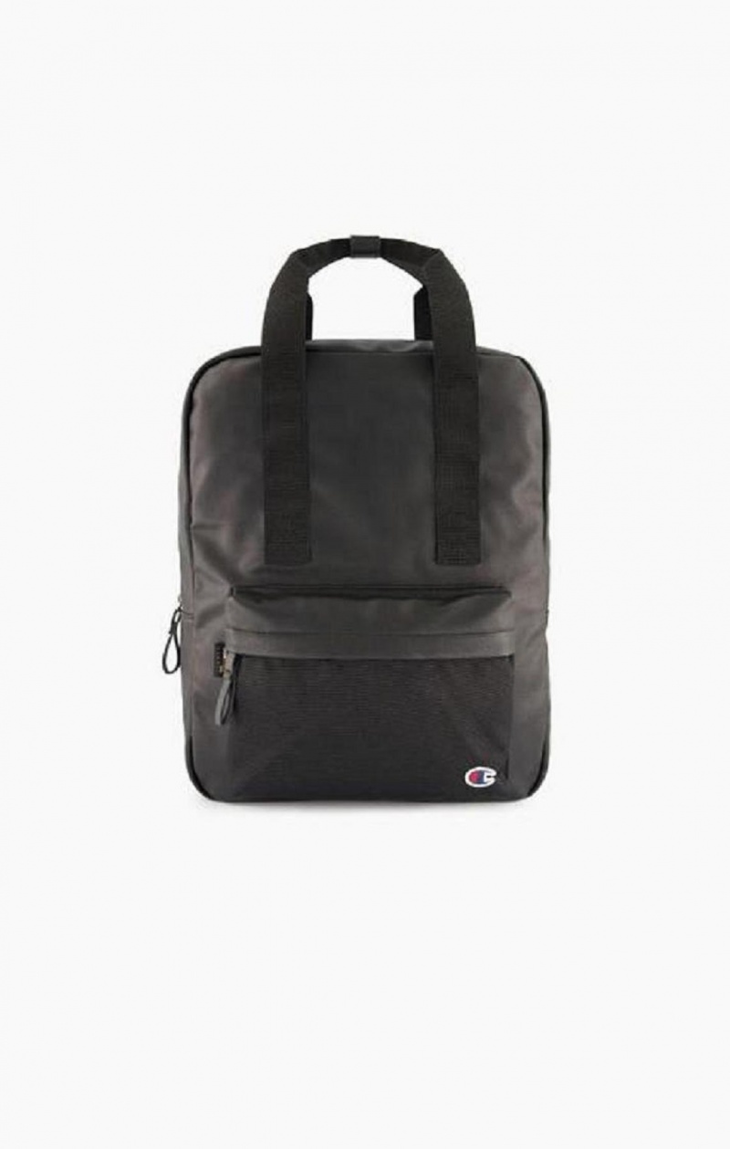 Champion C Logo Vegán Bőr Backpack Férfi Táskák Fekete | 2538-SJEYF