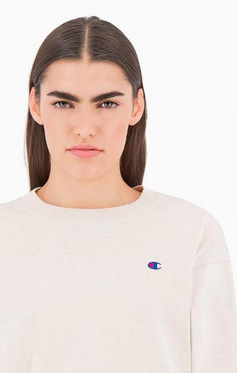 Champion C Long Sleeve Jersey Top Női Póló Sárga | 8046-NUHML