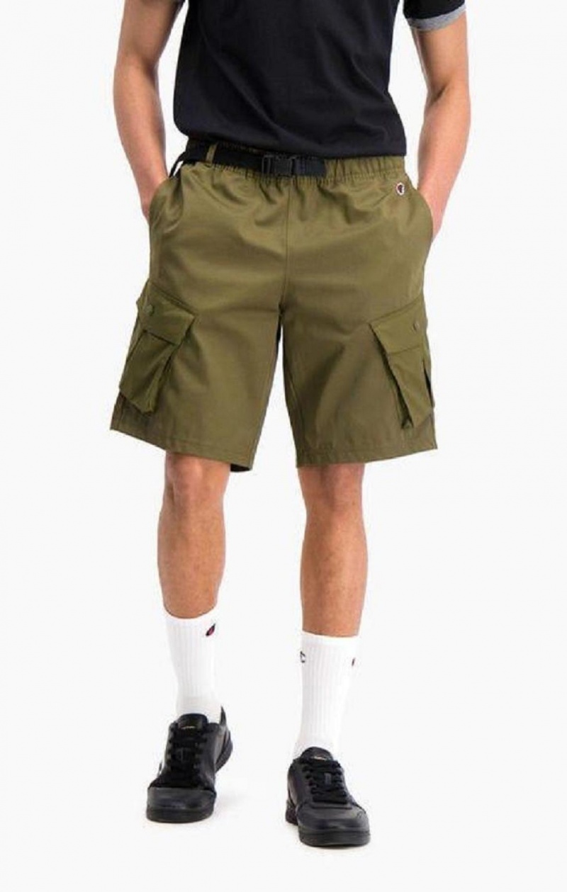 Champion Cargo Pocket Shorts Férfi Rövidnadrág Zöld | 0971-UDQME