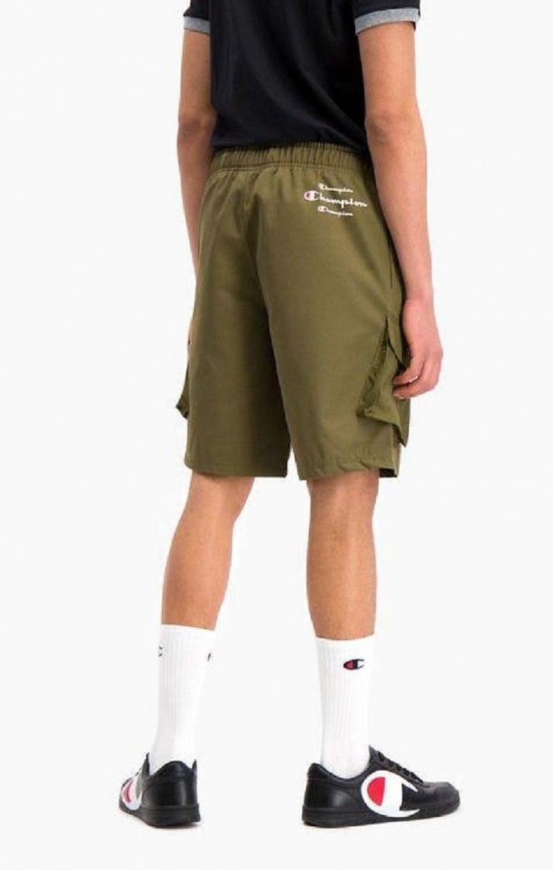 Champion Cargo Pocket Shorts Férfi Rövidnadrág Zöld | 0971-UDQME