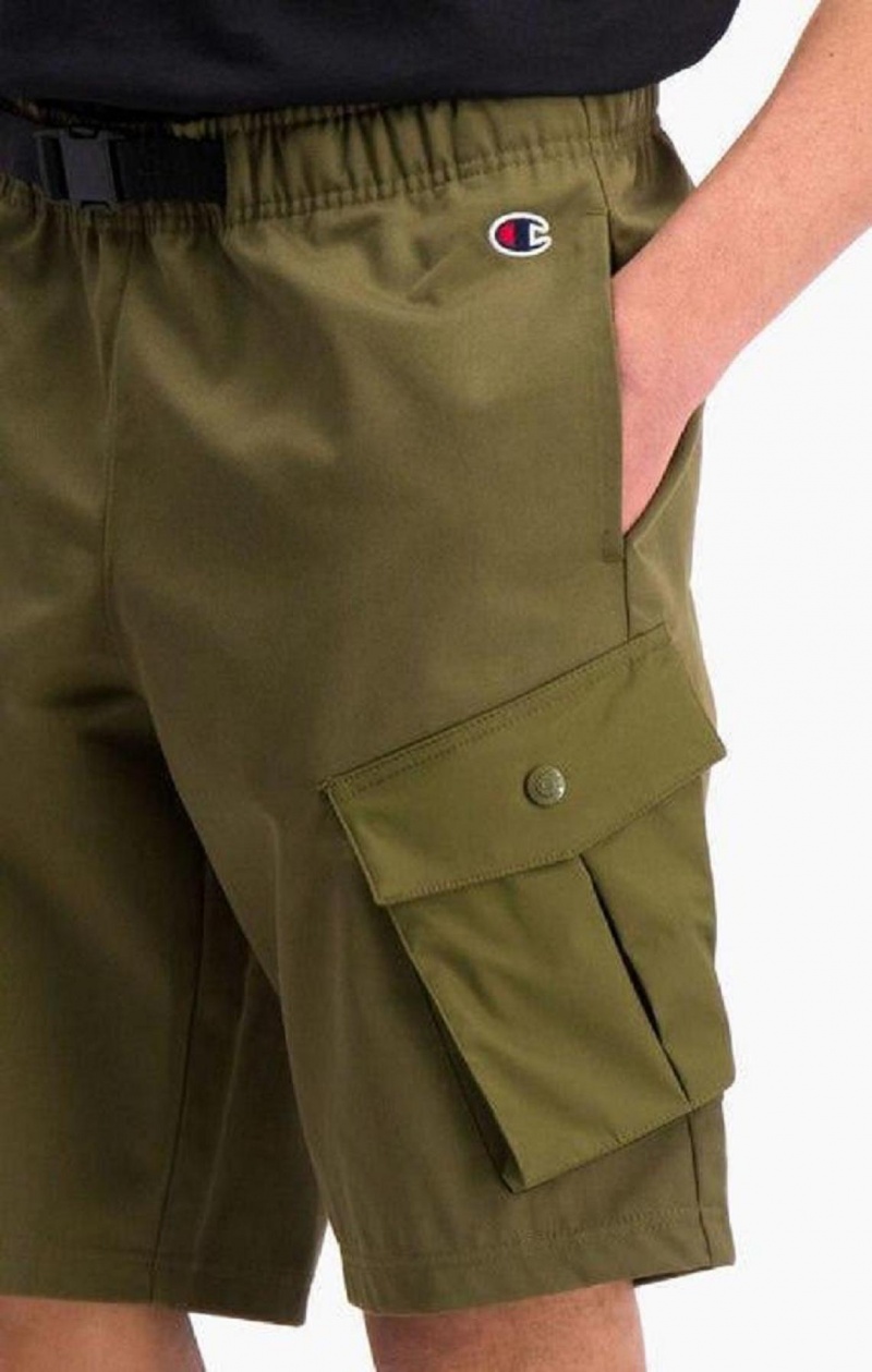 Champion Cargo Pocket Shorts Férfi Rövidnadrág Zöld | 0971-UDQME