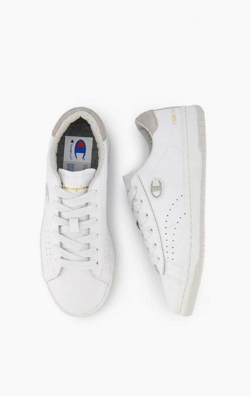 Champion Club Court Colour Back Tab Trainers Női Edzőcipő Fehér | 7309-KTUHG