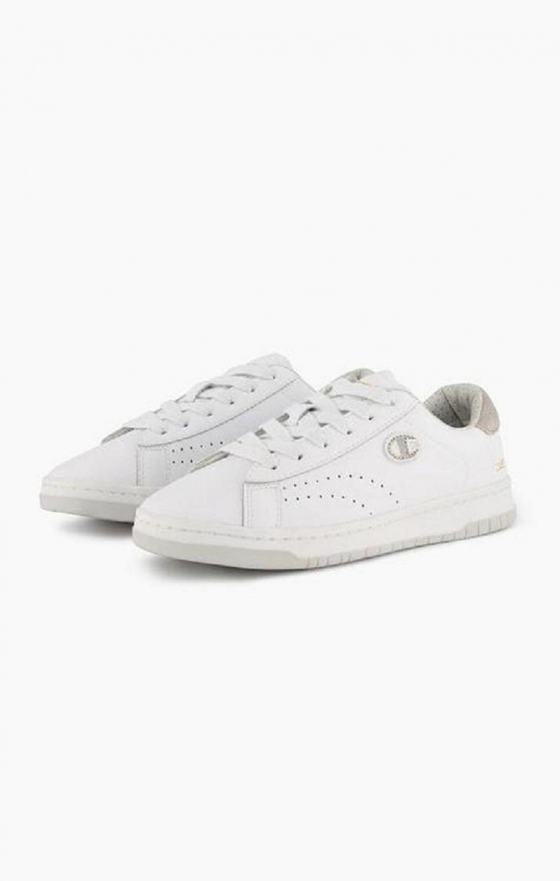 Champion Club Court Colour Back Tab Trainers Női Edzőcipő Fehér | 7309-KTUHG