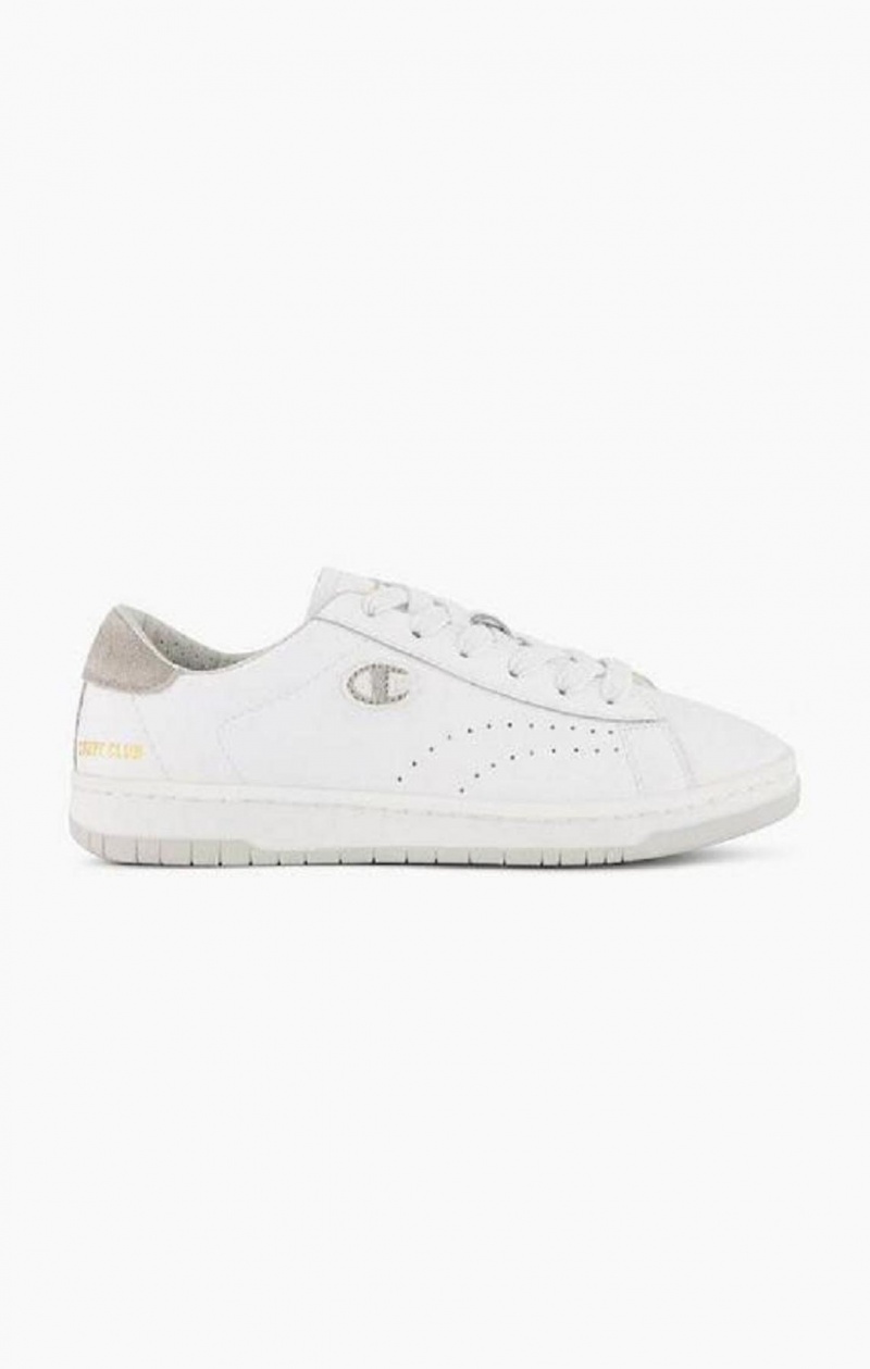 Champion Club Court Colour Back Tab Trainers Női Edzőcipő Fehér | 7309-KTUHG