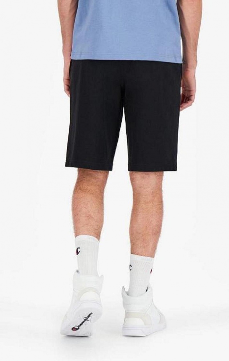 Champion Collegiate C Logo Shorts Férfi Rövidnadrág Fekete | 3710-ULIHO