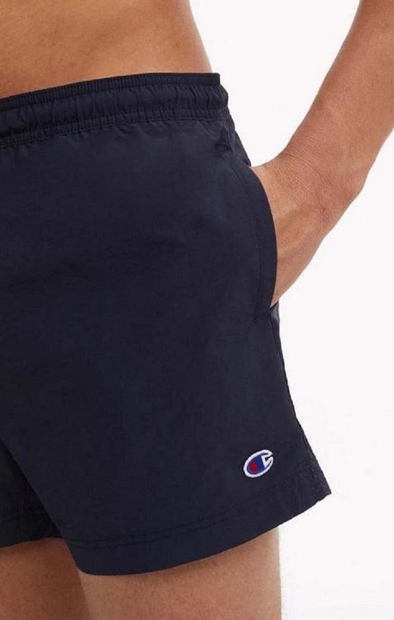 Champion Contrast Seam Detail Swim Shorts Férfi Fürdőruha Sötétkék | 1853-YJBTK