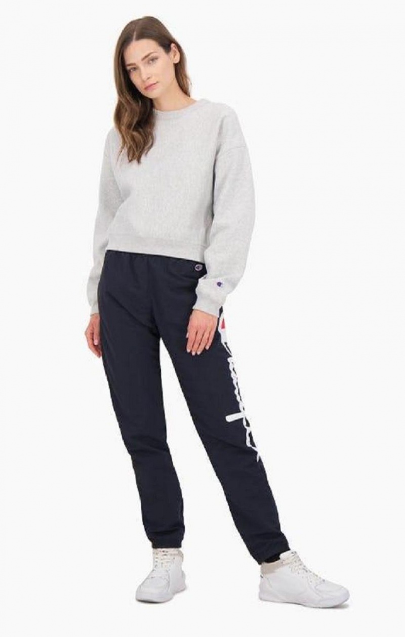 Champion Cropped Reverse Weave Sweatshirt Női Pulóverek Világos Szürke | 0143-ZQPTO