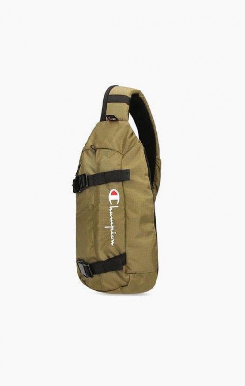 Champion Csatos Front Sling Backpack Női Táskák Olivazöld Zöld | 4586-NZSQV