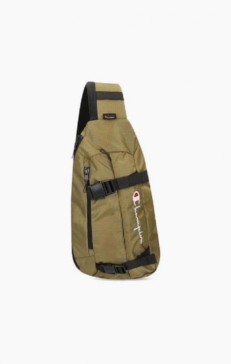 Champion Csatos Front Sling Backpack Női Táskák Olivazöld Zöld | 4586-NZSQV