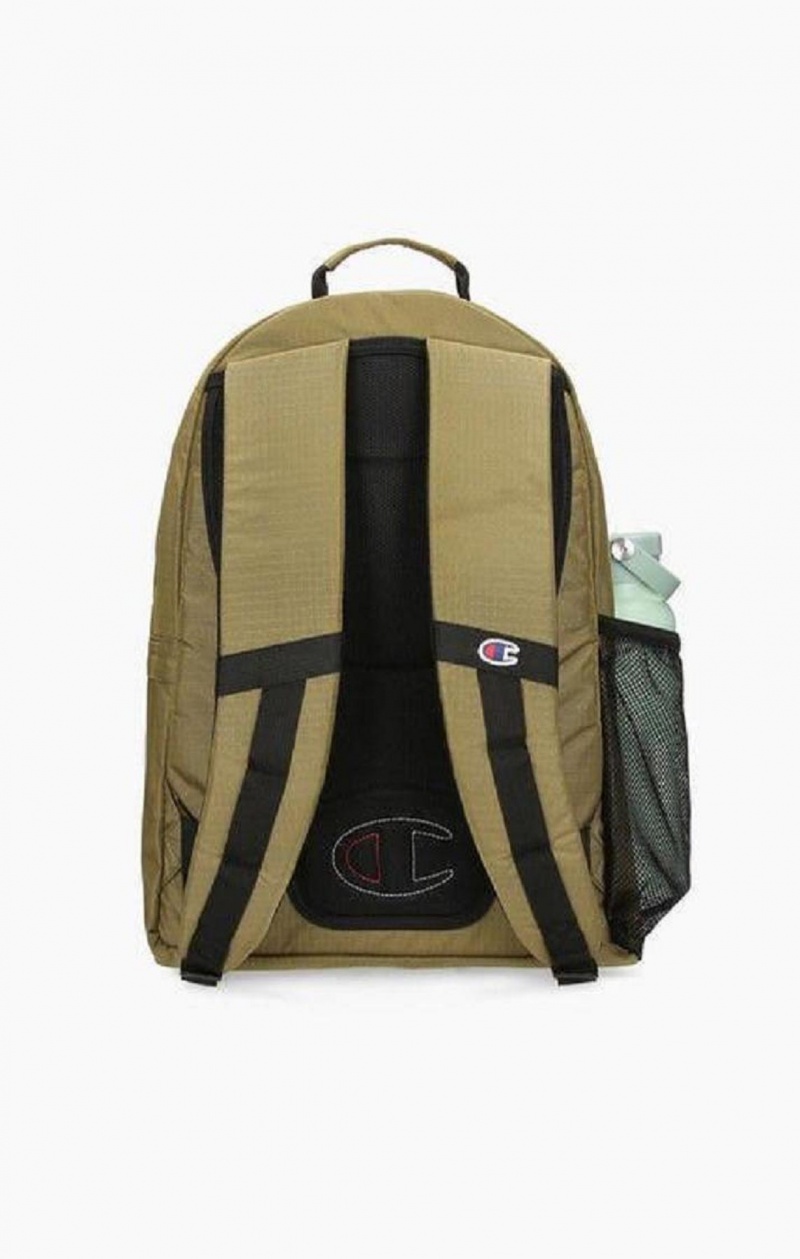 Champion Csipke-Up Csatos Front Backpack Férfi Táskák Olivazöld Zöld | 5169-HLBUI