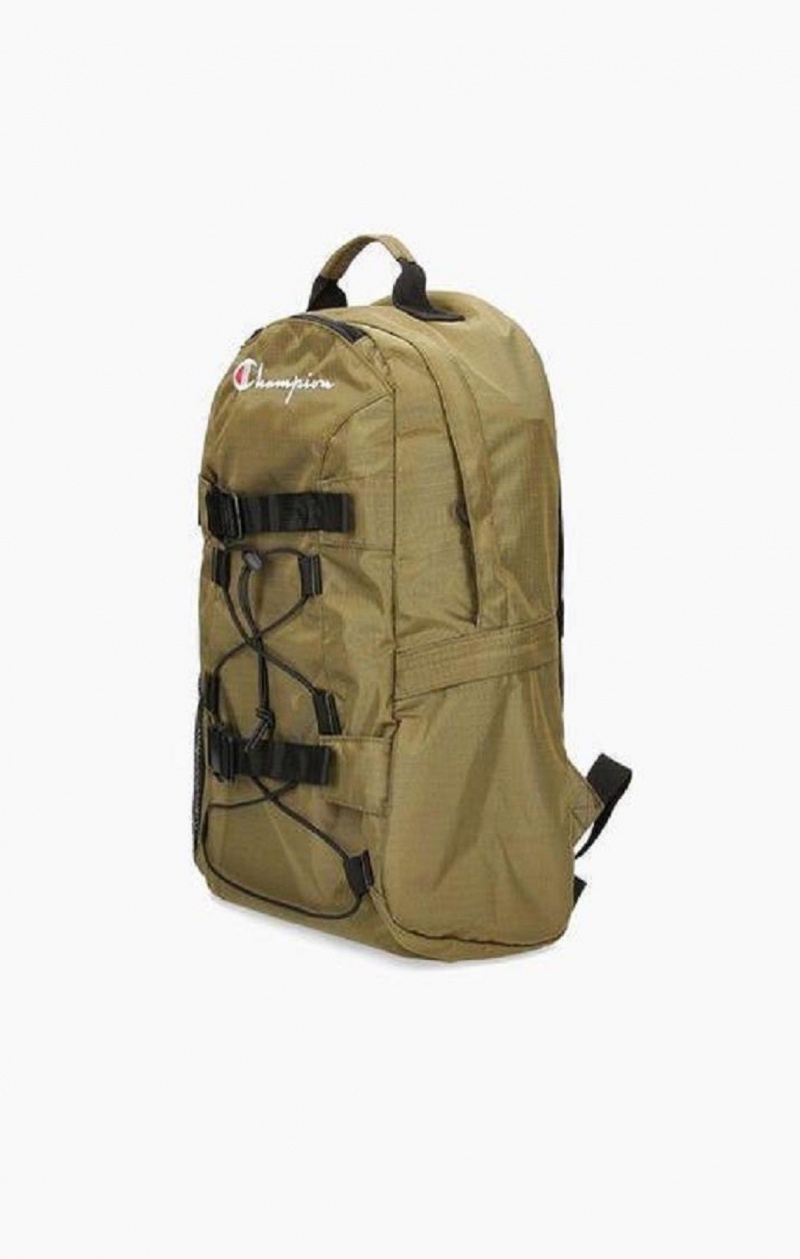 Champion Csipke-Up Csatos Front Backpack Férfi Táskák Olivazöld Zöld | 5169-HLBUI