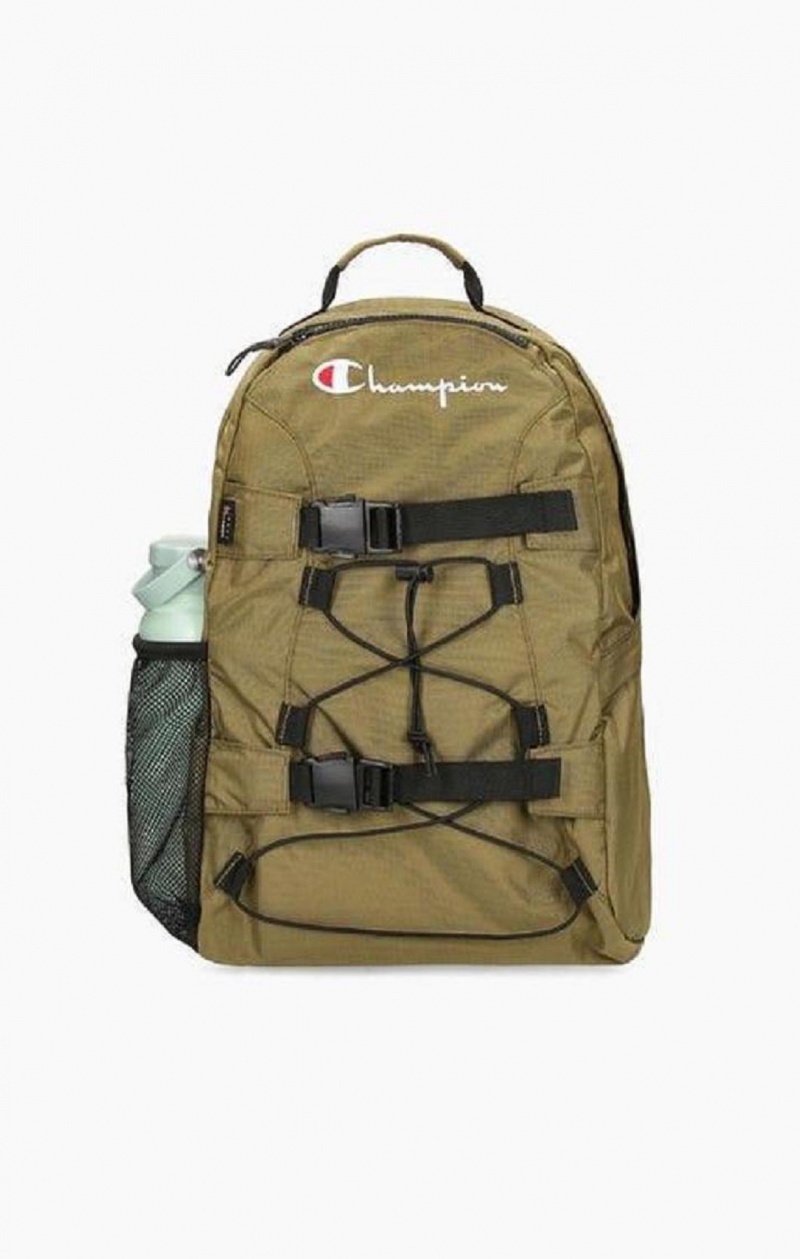 Champion Csipke-Up Csatos Front Backpack Férfi Táskák Olivazöld Zöld | 5169-HLBUI