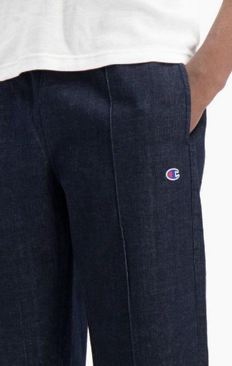 Champion Denim Egyenes Leg Joggers Férfi Jogger Nadrág Sötétkék | 5093-YIUFJ