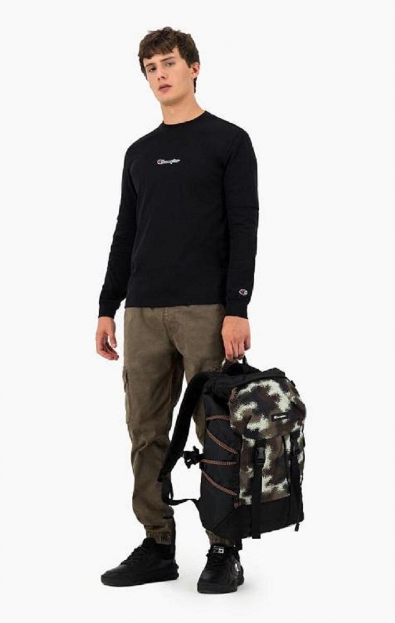 Champion Digitális Camo Print Explorer Backpack Férfi Táskák Zöld | 3219-UJXCW