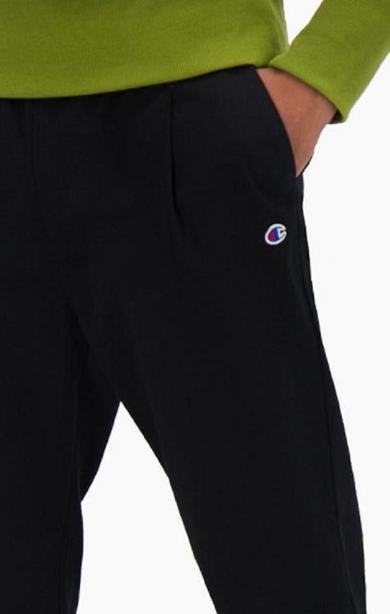 Champion Drawstring Cuffed Woven Joggers Férfi Jogger Nadrág Fekete | 5082-BEIMU