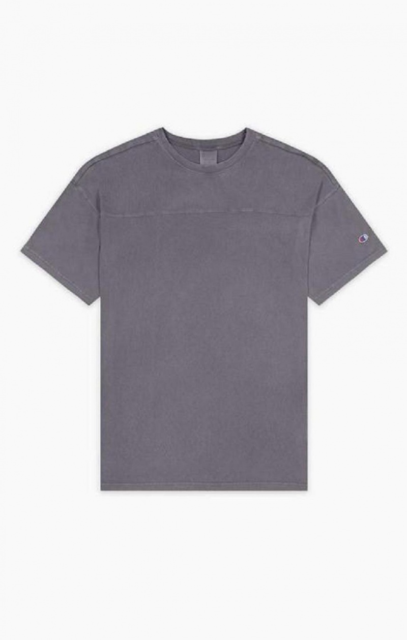 Champion Drop Shoulder T-Shirt Férfi Póló Sötéttürkiz | 1625-VCAYX