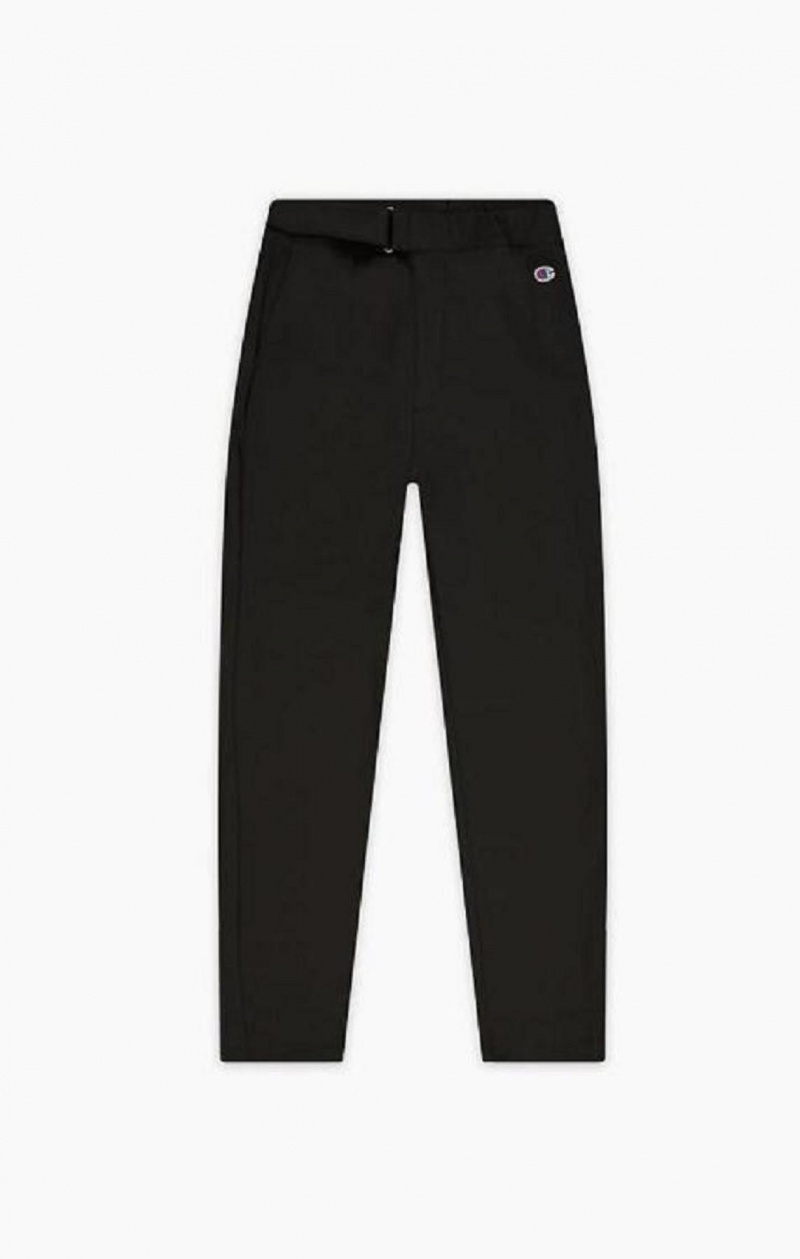 Champion Egyenes Leg Stretch Trousers Női Jogger Nadrág Fekete | 5796-WMJHO