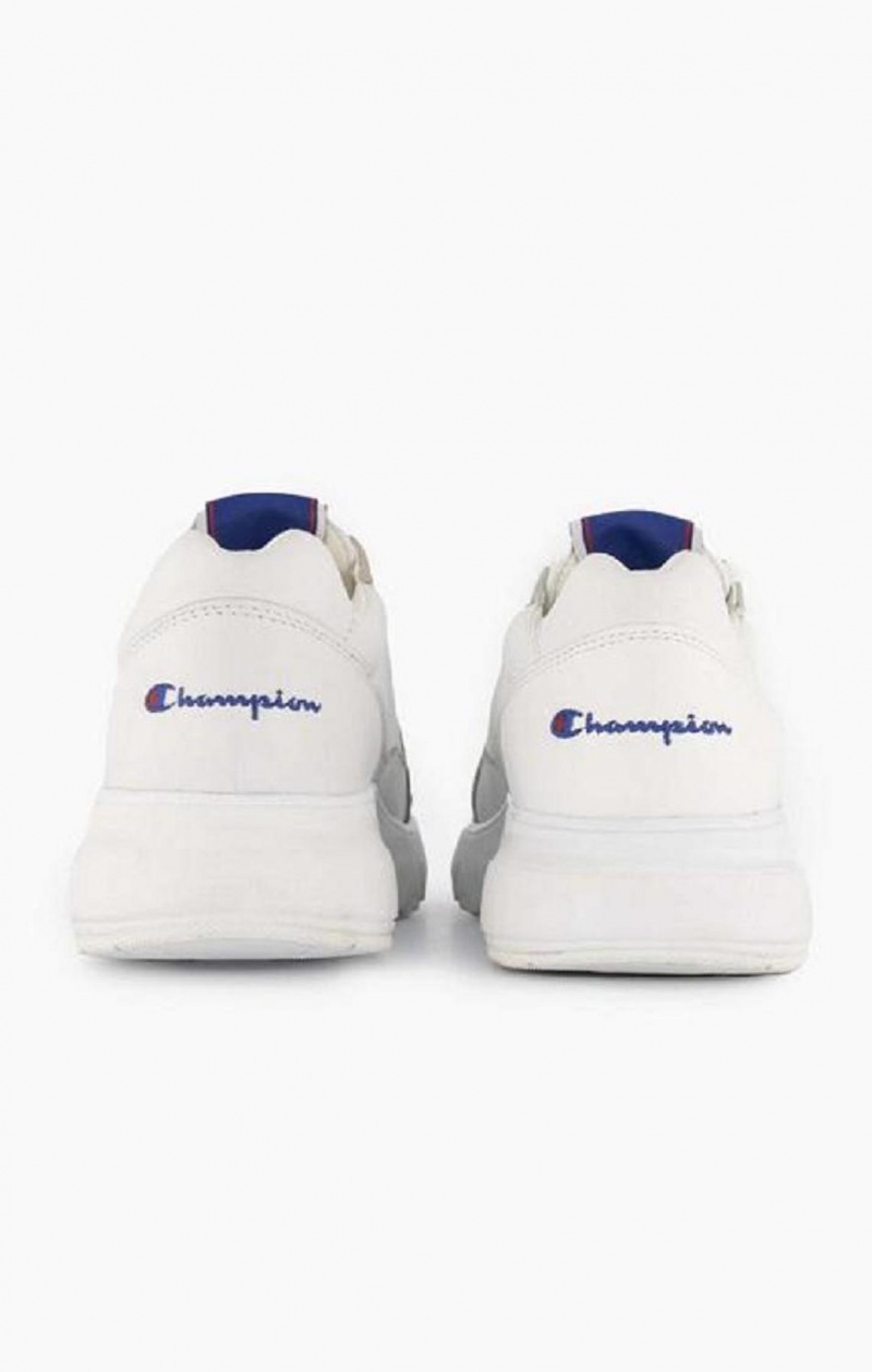 Champion Embroidered Logo Bőr Trainers Női Edzőcipő Fehér | 0234-BTGJR