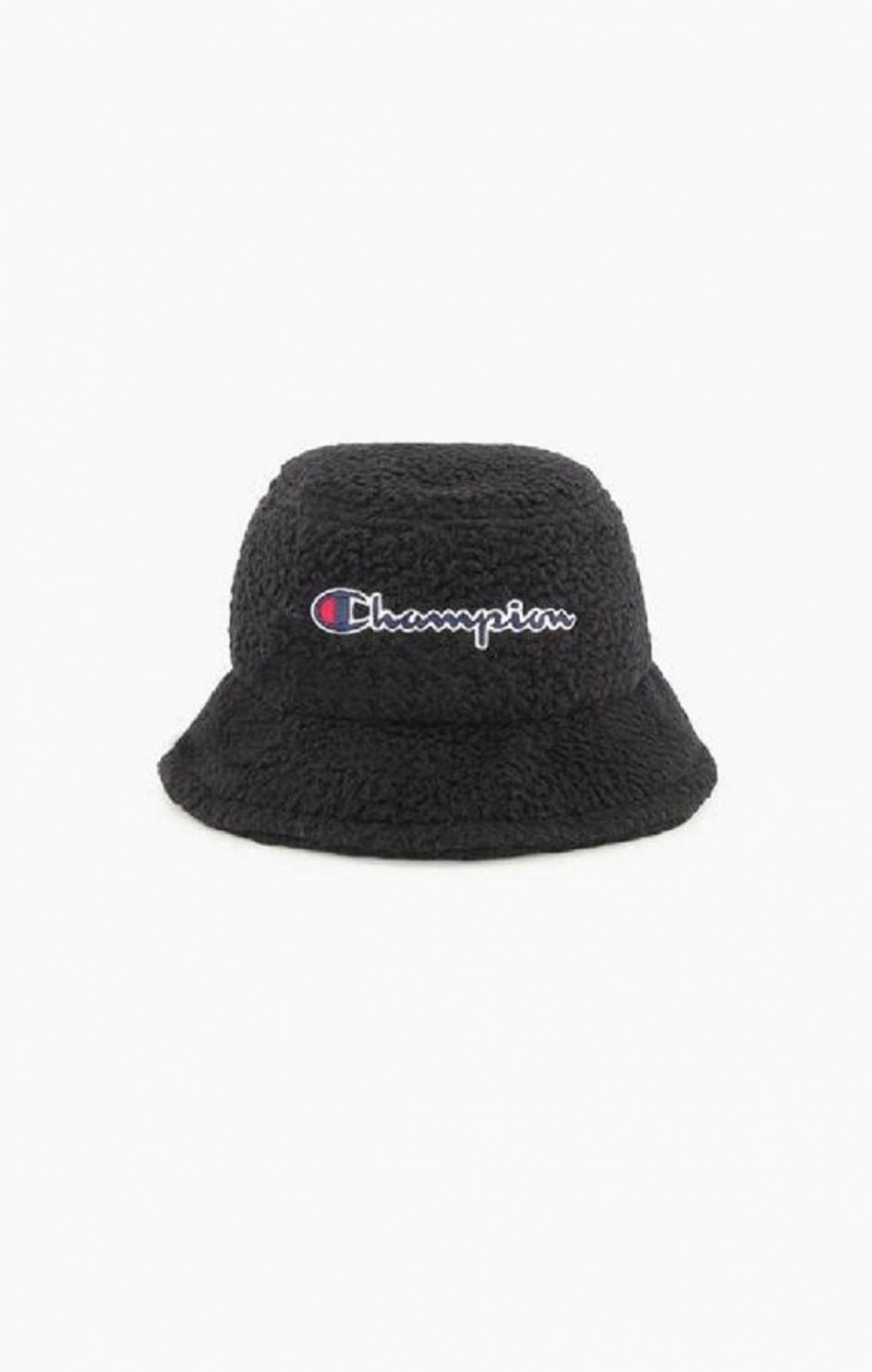 Champion Embroidered Script Logo Bucket Hat Női Kalap Fekete | 9254-ZBUPV