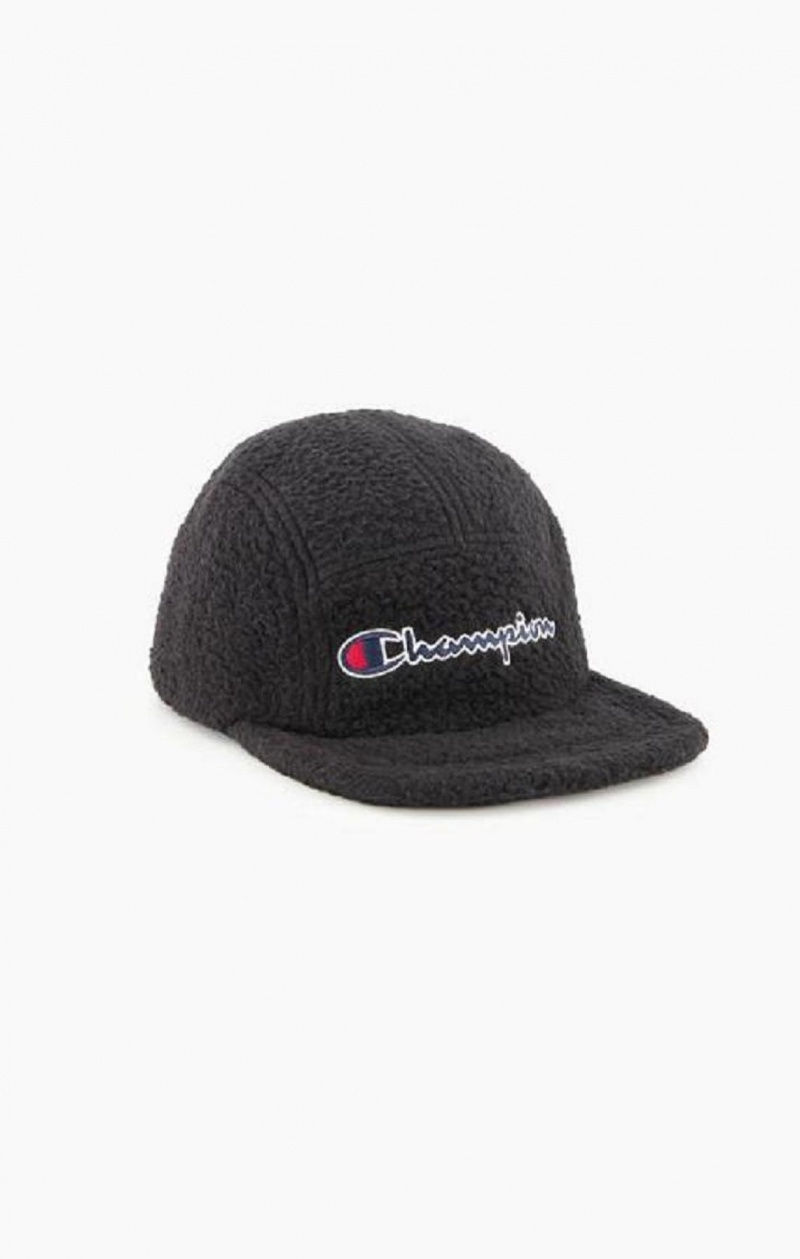 Champion Embroidered Script logo Teddy Baseball Cap Női Kalap Fekete | 2834-FXCPL