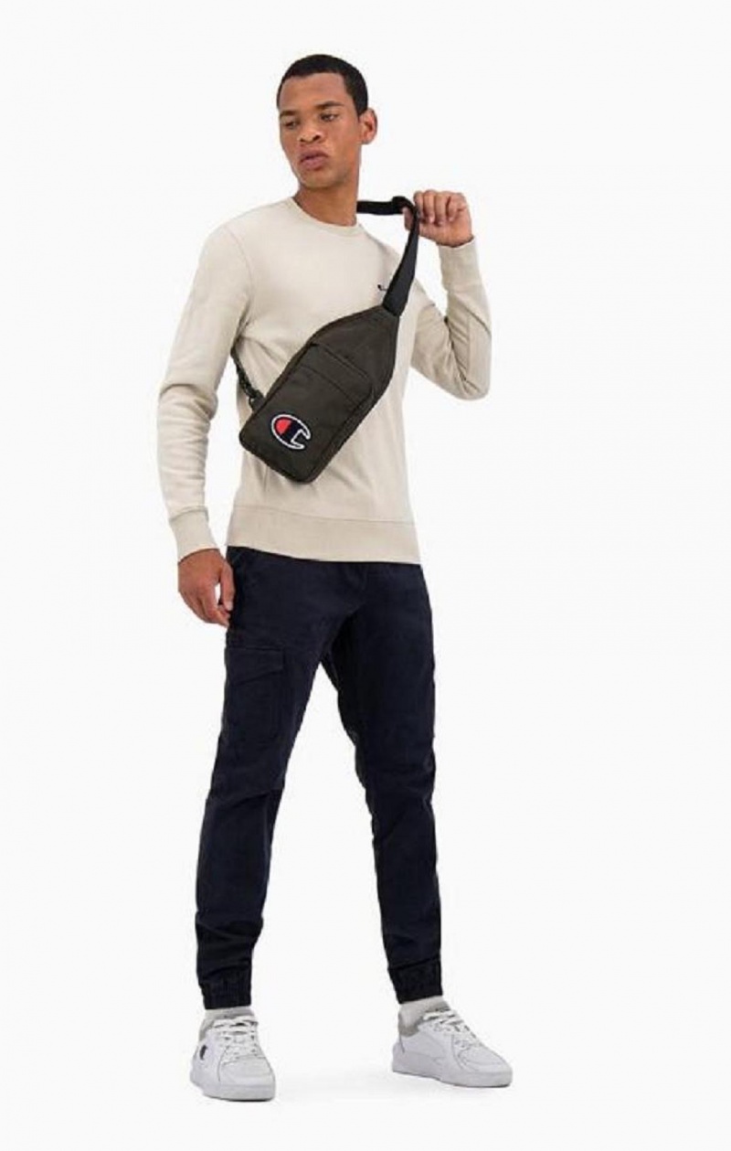 Champion Felt C Logo Shoulder Bag Férfi Táskák Sötéttürkiz | 9160-WSUFA