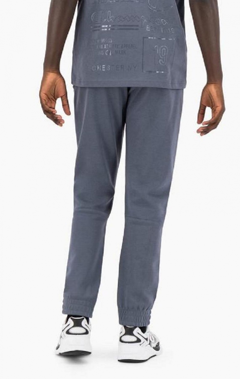 Champion Grafika Logo Print Párnázott Insert Pálya Pants Férfi Jogger Nadrág Sötétszürke | 1096-EWOGJ