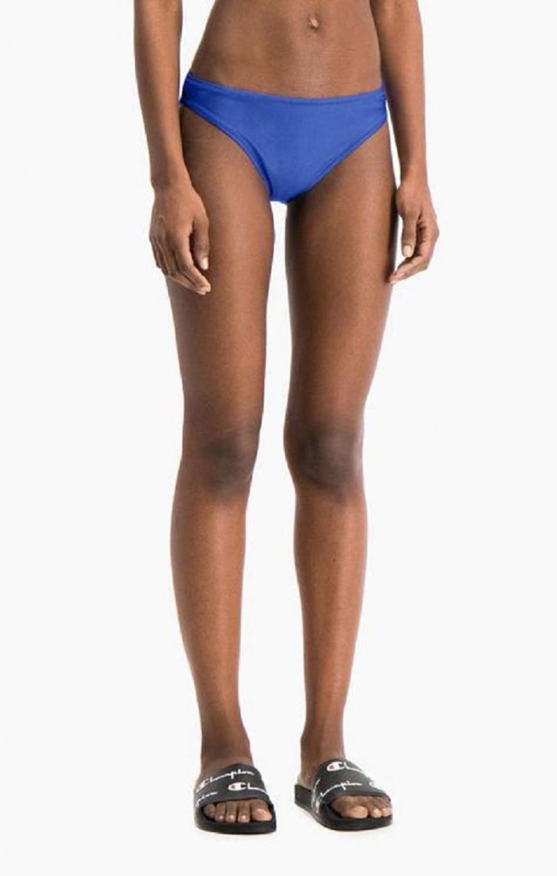 Champion High Leg Bikini Bottoms Női Fürdőruha Kék | 4901-FNUET